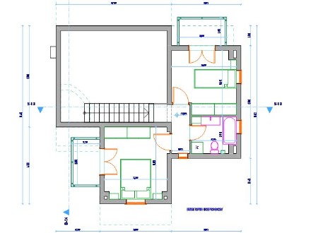 Μονοκατοικίες στο Ζαγκλιβέρι, Θεσσαλονίκη - Κάτοψη ορόφου